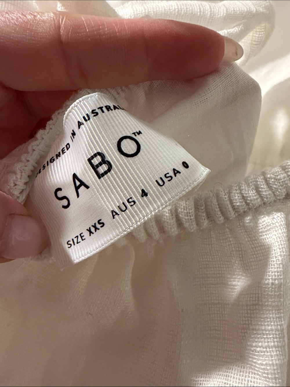 SABO White Strapless Linen Jumpsuit - Picture 8 of 8